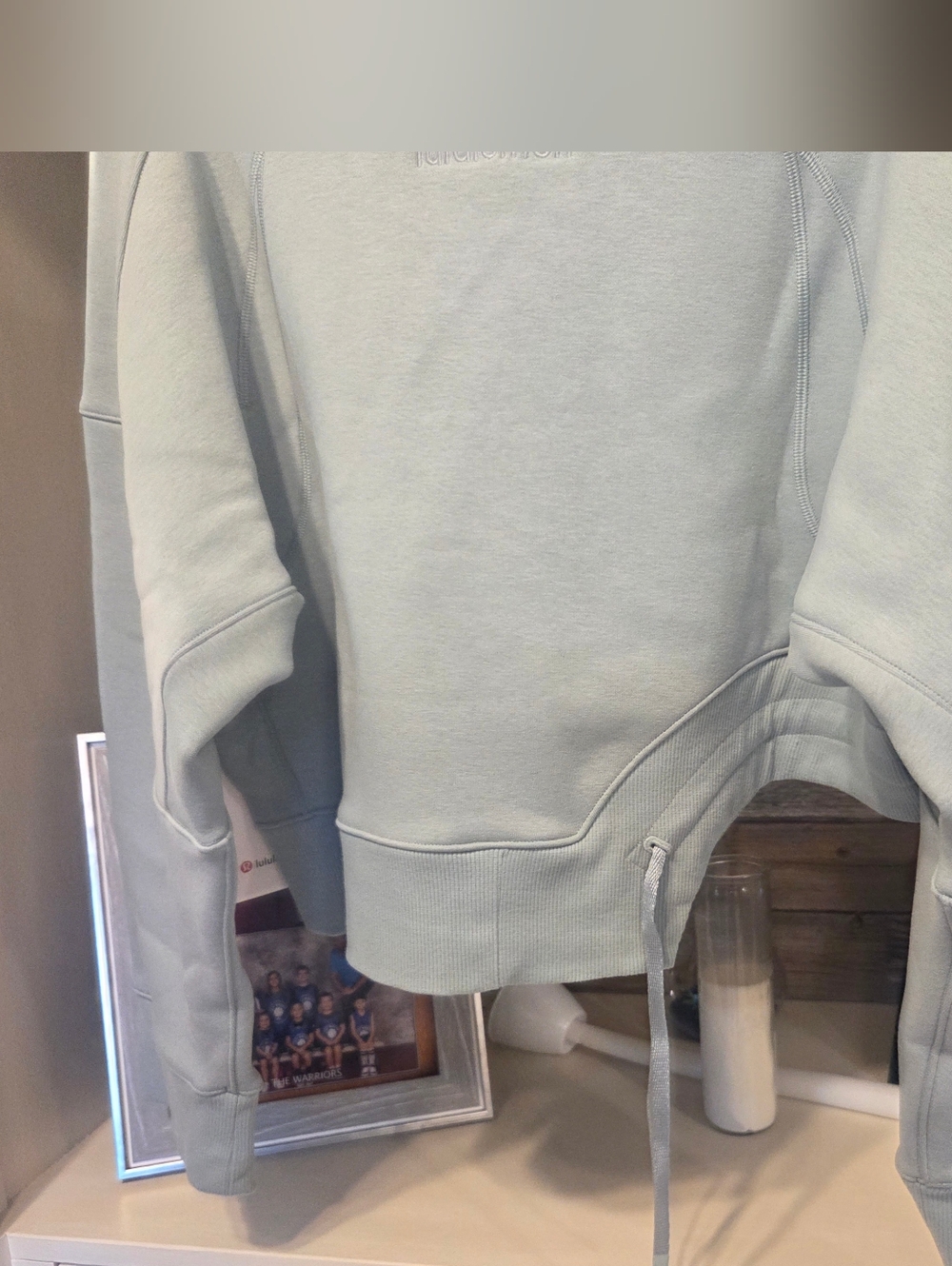 Lululemon Athletica Plush Fleece Mock Neck Curved Hem Pullover-In SVBL- SOLD OUT - Picture 8 of 11